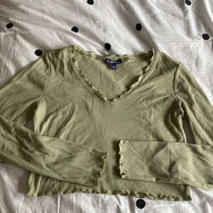 Sage green cute long sleeve